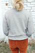 Lucky Charm Sequin Graphic Ribbed Trim Sweatshirt