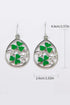 Lucky Clover Hollow Out Alloy Drop Earrings