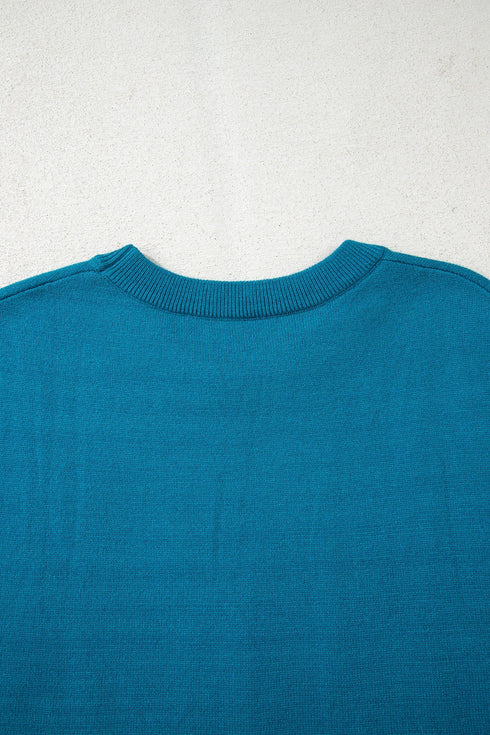 Lucky Horseshoe Graphic Crew Neck Sleeveless Sweater