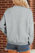 Lucky Mallard Print Mock Neck Pullover Sweatshirt