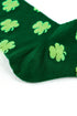 Lucky Shamrock Print Soft Knit Crew Socks
