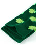 Lucky Shamrock Print Soft Knit Crew Socks