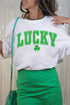 Lucky Varsity Graphic Rolled Cuff Jersey T-Shirt