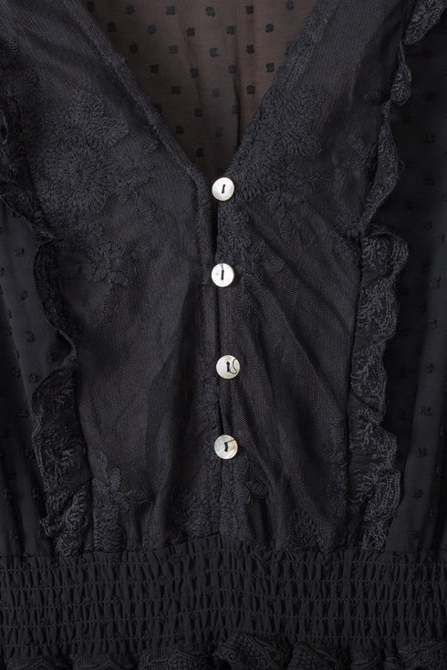 Luminous Dawn Lace Gown