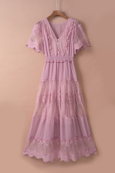 Luminous Dawn Lace Gown