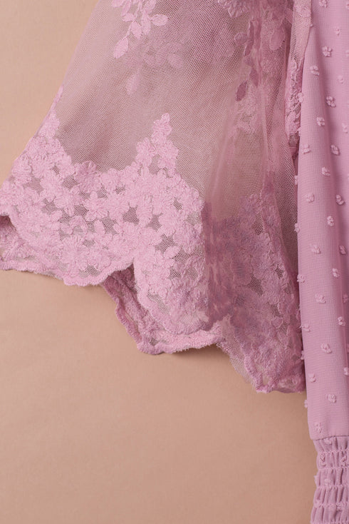 Luminous Dawn Lace Gown