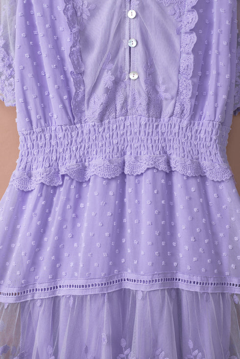 Luminous Dawn Lace Gown