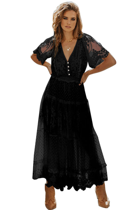 Luminous Dawn Lace Gown