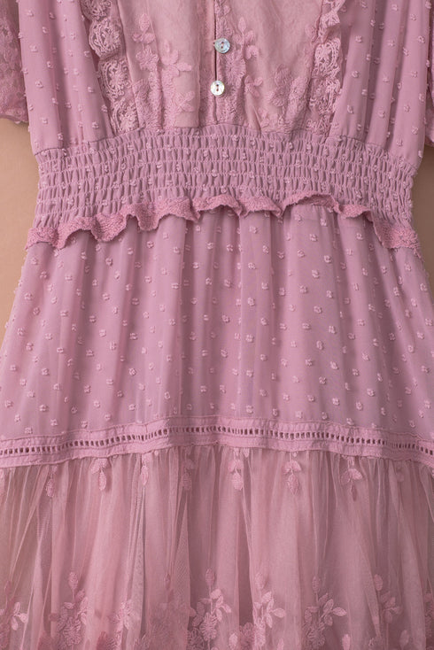 Luminous Dawn Lace Gown