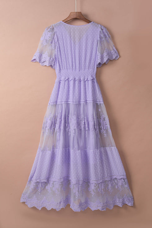 Luminous Dawn Lace Gown