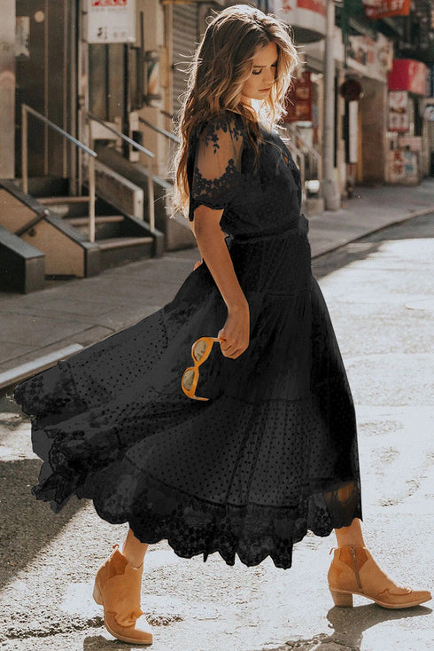 Luminous Dawn Lace Gown