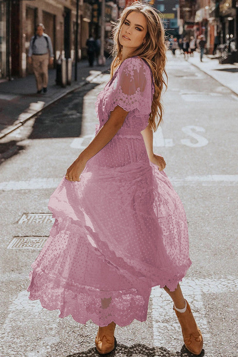 Luminous Dawn Lace Gown