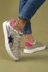 Lustrous Star Print Round Toe Slip On Flat Shoes