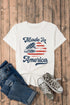 Made In America Lips Graphic Print Crew Neck Tee