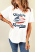 Made In America Lips Graphic Print Crew Neck Tee