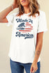 Made In America Lips Graphic Print Crew Neck Tee