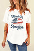 Made In America Lips Graphic Print Crew Neck Tee