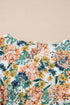 Magnolia Blossoms Ruffled V-Neck Dress