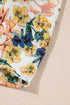 Magnolia Blossoms Ruffled V-Neck Dress
