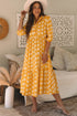 Magnolia Morning Floral Button-Down Collared Maxi Dress