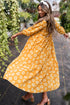 Magnolia Morning Floral Button-Down Collared Maxi Dress