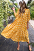 Magnolia Morning Floral Button-Down Collared Maxi Dress