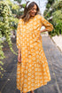 Magnolia Morning Floral Button-Down Collared Maxi Dress