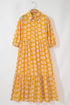 Magnolia Morning Floral Button-Down Collared Maxi Dress