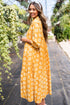 Magnolia Morning Floral Button-Down Collared Maxi Dress