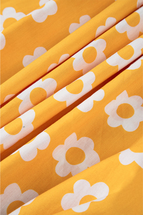 Magnolia Morning Floral Button-Down Collared Maxi Dress