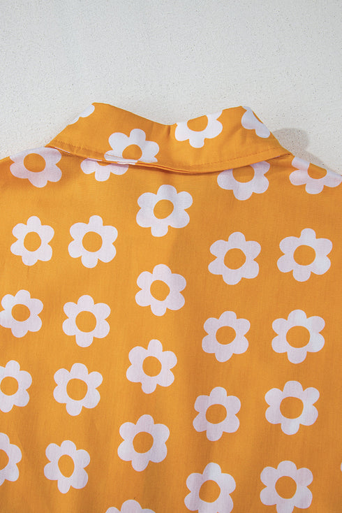 Magnolia Morning Floral Button-Down Collared Maxi Dress