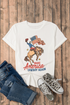 Make America Cowboy Again Graphic Print Crewneck Tee