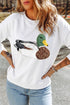Mallard Graphic Crew Neck Western Pullover Sweatshirt