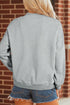 Mallard Printed Mock Neck Western Pullover Sweatshirt