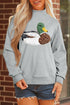 Mallard Printed Mock Neck Western Pullover Sweatshirt