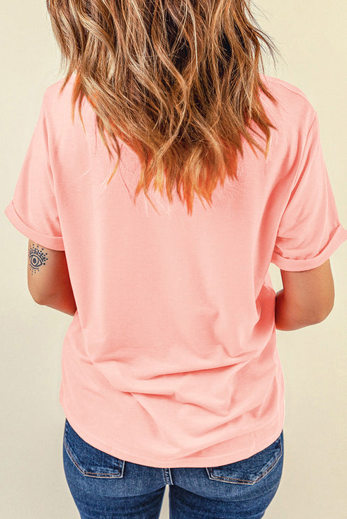 Mama Checkered Graphic Print Casual Short Sleeve Shirt