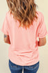 Mama Checkered Graphic Print Casual Short Sleeve Shirt