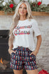 Mama Claus Graphic Tee And Nutcracker Print Lounge Set