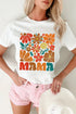 Mama Floral Graphic Print Casual Crewneck Tee