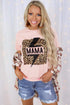 Mama Leopard Lightning Print Graphic T-Shirt