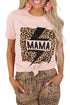 Mama Leopard Lightning Print Graphic T-Shirt