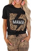Mama Leopard Lightning Print Graphic T-Shirt