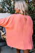 Mama Letter Graphic Animal Print Shirred Detail Top