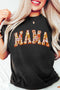 Mama Letter Graphic Crew Neck Short Sleeve T-Shirt