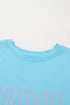 Mama Letter Graphic Crew Neck Short Sleeve Tee