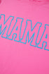 Mama Letter Graphic Crew Neck Short Sleeve Tee