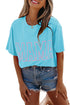 Mama Letter Graphic Crew Neck Short Sleeve Tee