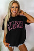 Mama Letter Graphic Crew Neck Short Sleeve Tee