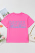 Mama Letter Graphic Crew Neck Short Sleeve Tee
