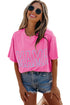 Mama Letter Graphic Crew Neck Short Sleeve Tee